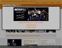 Tablet Screenshot of metropolis-ce.com